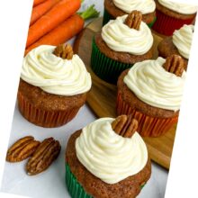 April 14 National Pecan Day | Carrot Cake Cupcakes