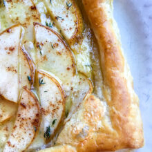 Savoury Brie and Pear Puff Pastry