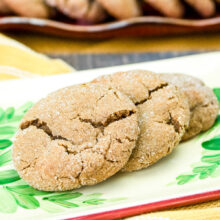 Chewy Gingersnap Cookies