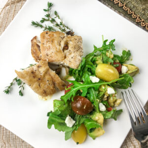 Seared Grouper with Lemon-Thyme Butter Sauce