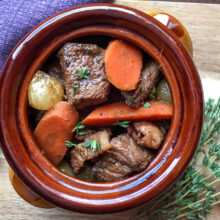 Braised Beef Burgundy Stew | One Pot Comfort Cooking