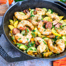 Cajun Shrimp and Vegetable Skillet | One-Skillet Recipe