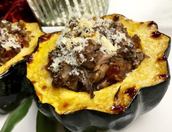 Portobello and Sage-Stuffed Acorn Squash | Healthy Holiday Recipes