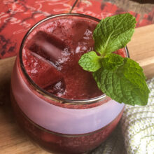Dark Cherry and Mint Fizz | Cocktails and Mocktails and Appetizers Recipes