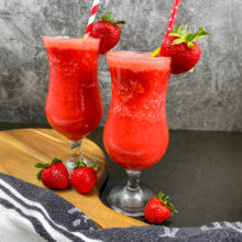 Frozen Strawberry Daiquiri | Cocktails and Mocktails and Appetizers Recipes