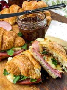 Ham, Brie and Homemade Cherry Chutney Croissants February Monthly Kitchen-Tested Favourite Recipe